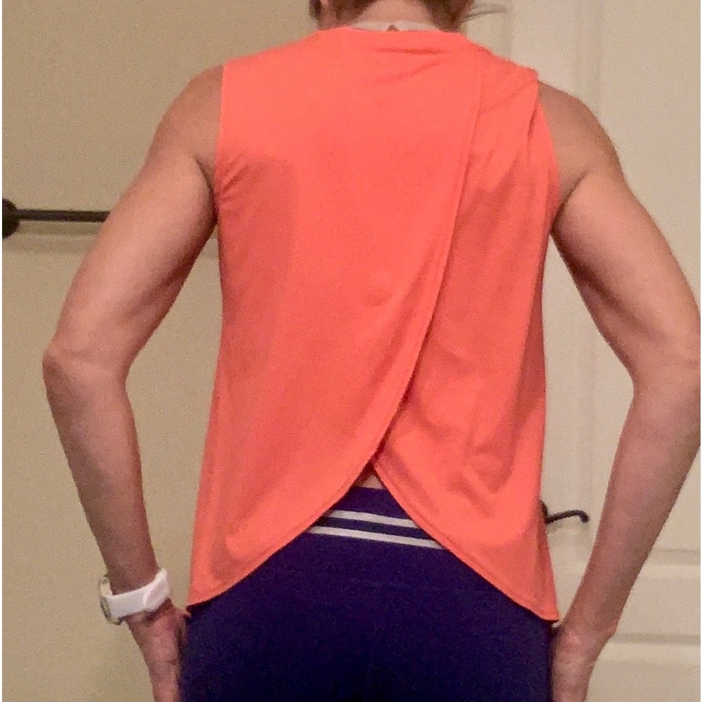 Athleta Sunlover UPF Tulip Back Tank XSP in Coral